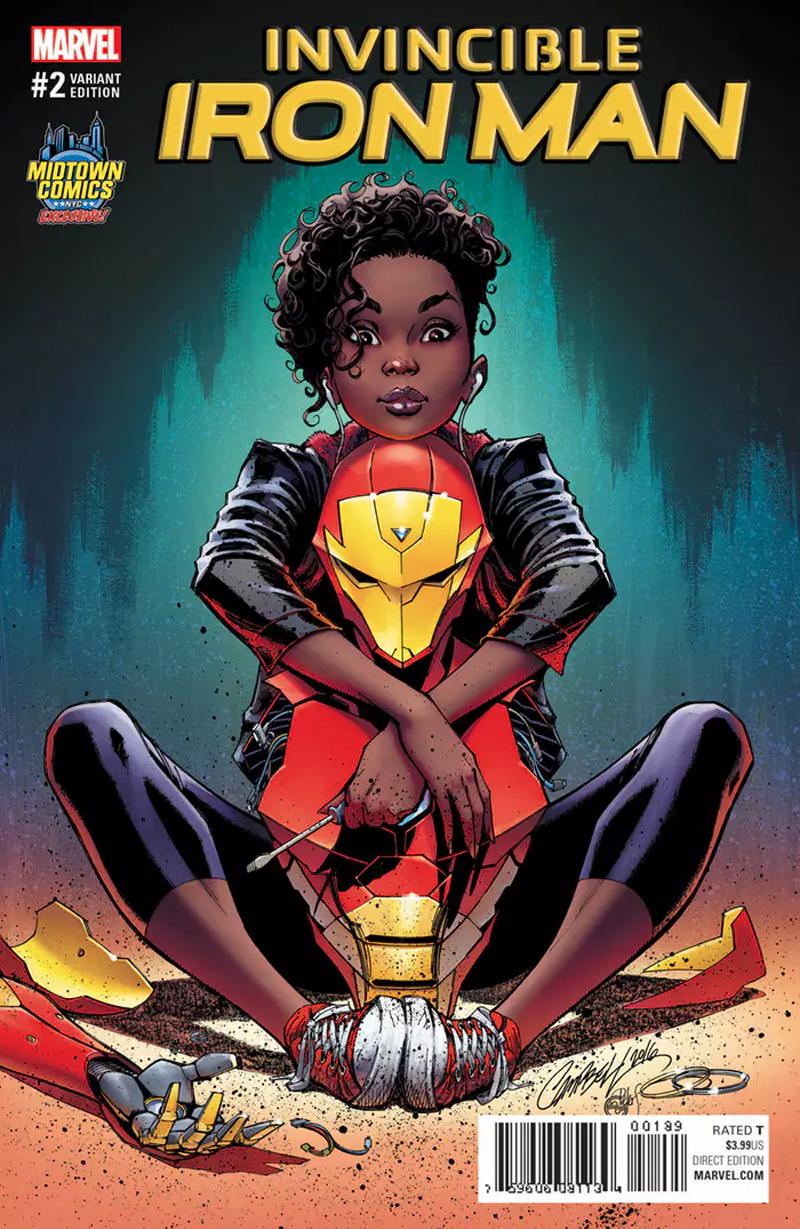 Illustration for article titled Artist Draws New Variant Invincible Iron Man Art to Replace Controversial Pulled Cover